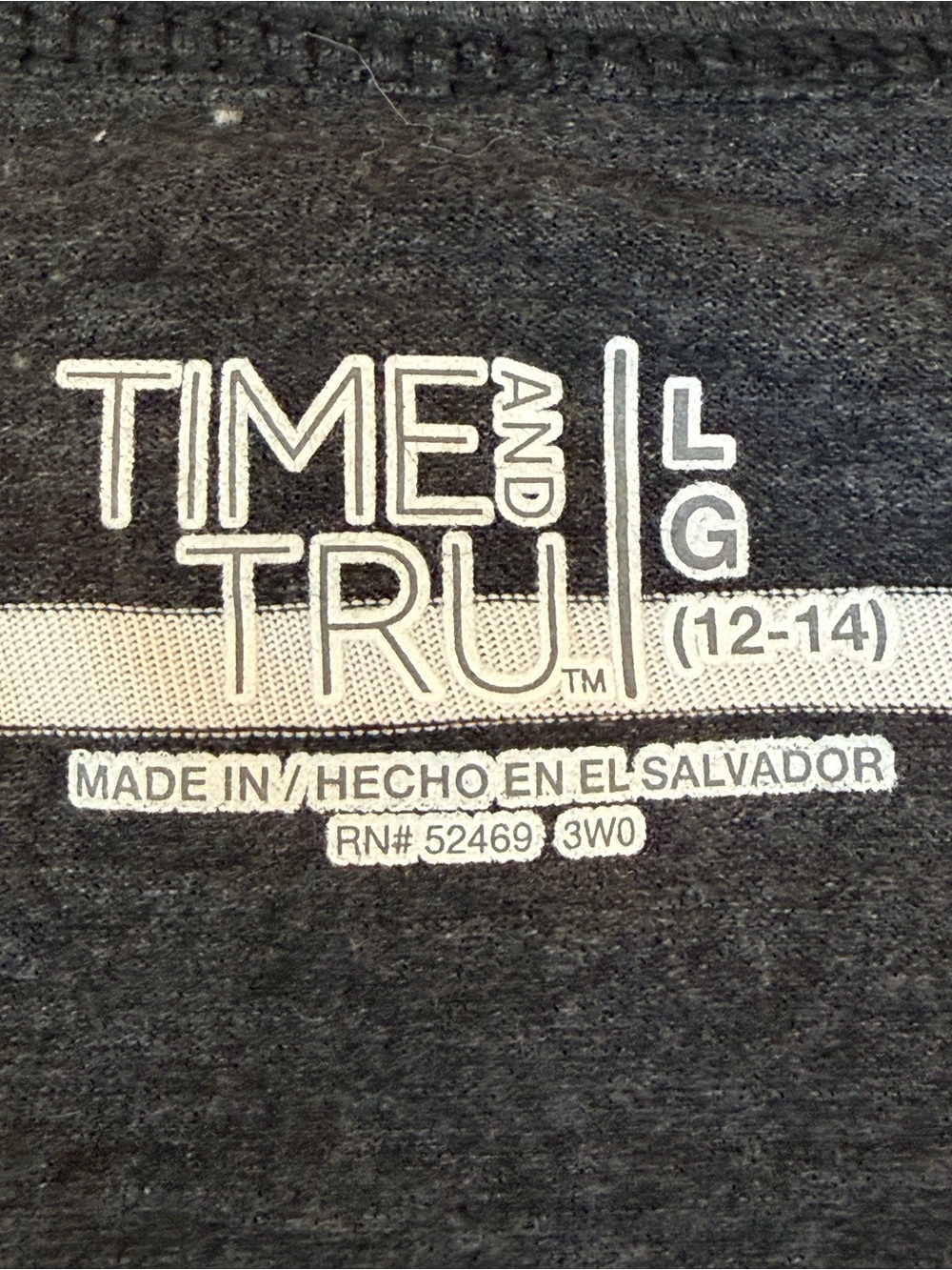 Time and Tru Black and White Striped Tank - Picture 5 of 5